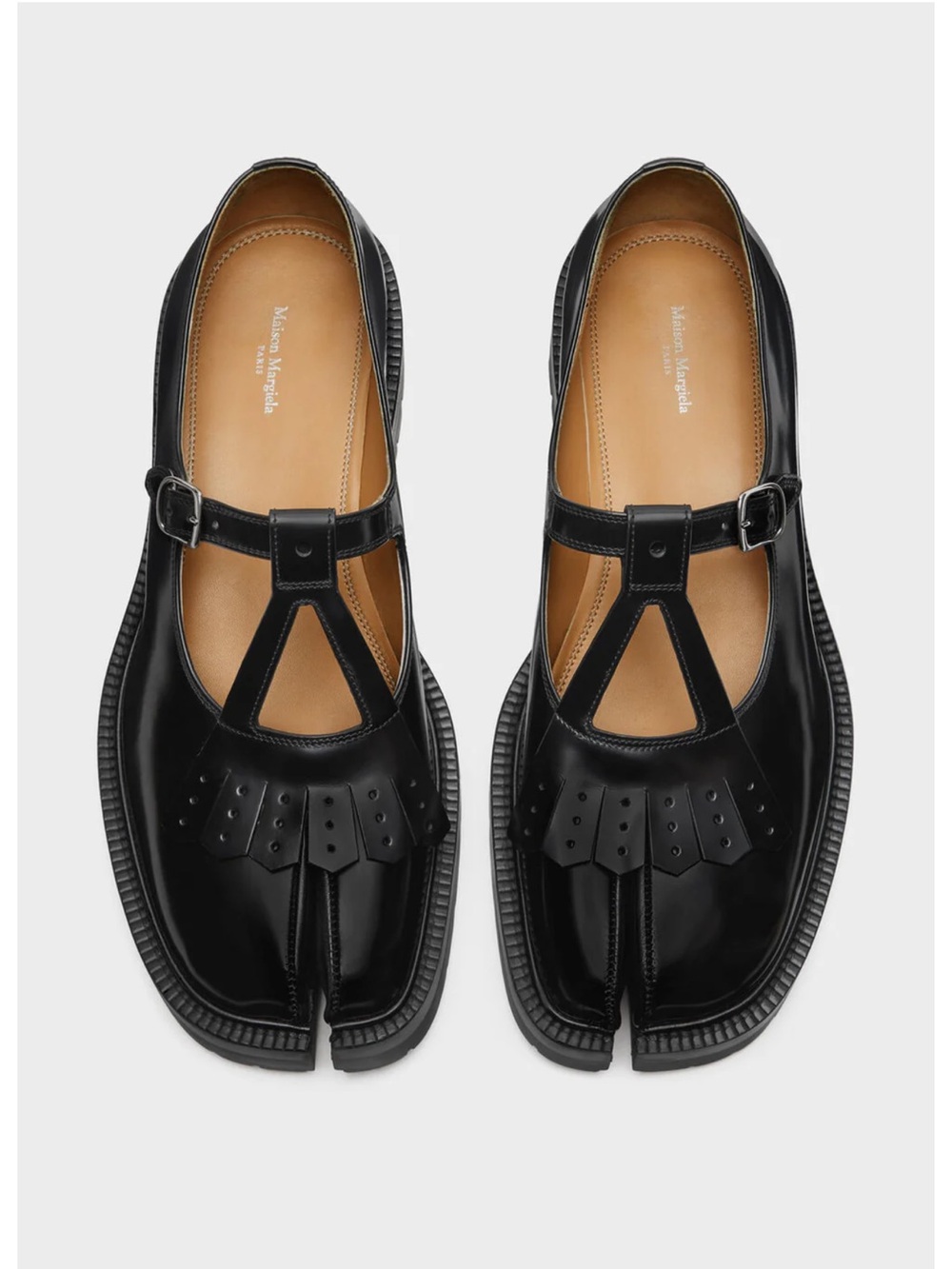 Maison Martin Margiela Black Tabi County Mary Jane Flats